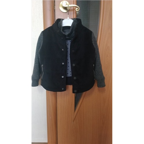 Куртка мягкая с вязаными рукавами для мальчика Шупет 98 размер